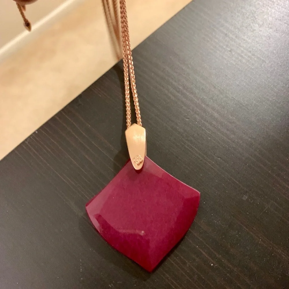 Kendra Scott Aislinn Rose Gold Pendant Necklace